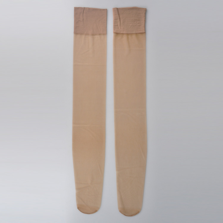 Simple Style Solid Color Nylon Over The Knee Socks A Pair