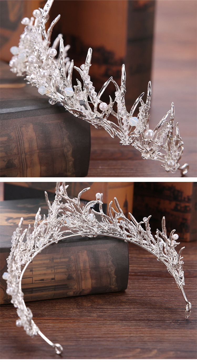 Sweet Branches Alloy Crystal Pearl Inlay Rhinestones 1 Piece