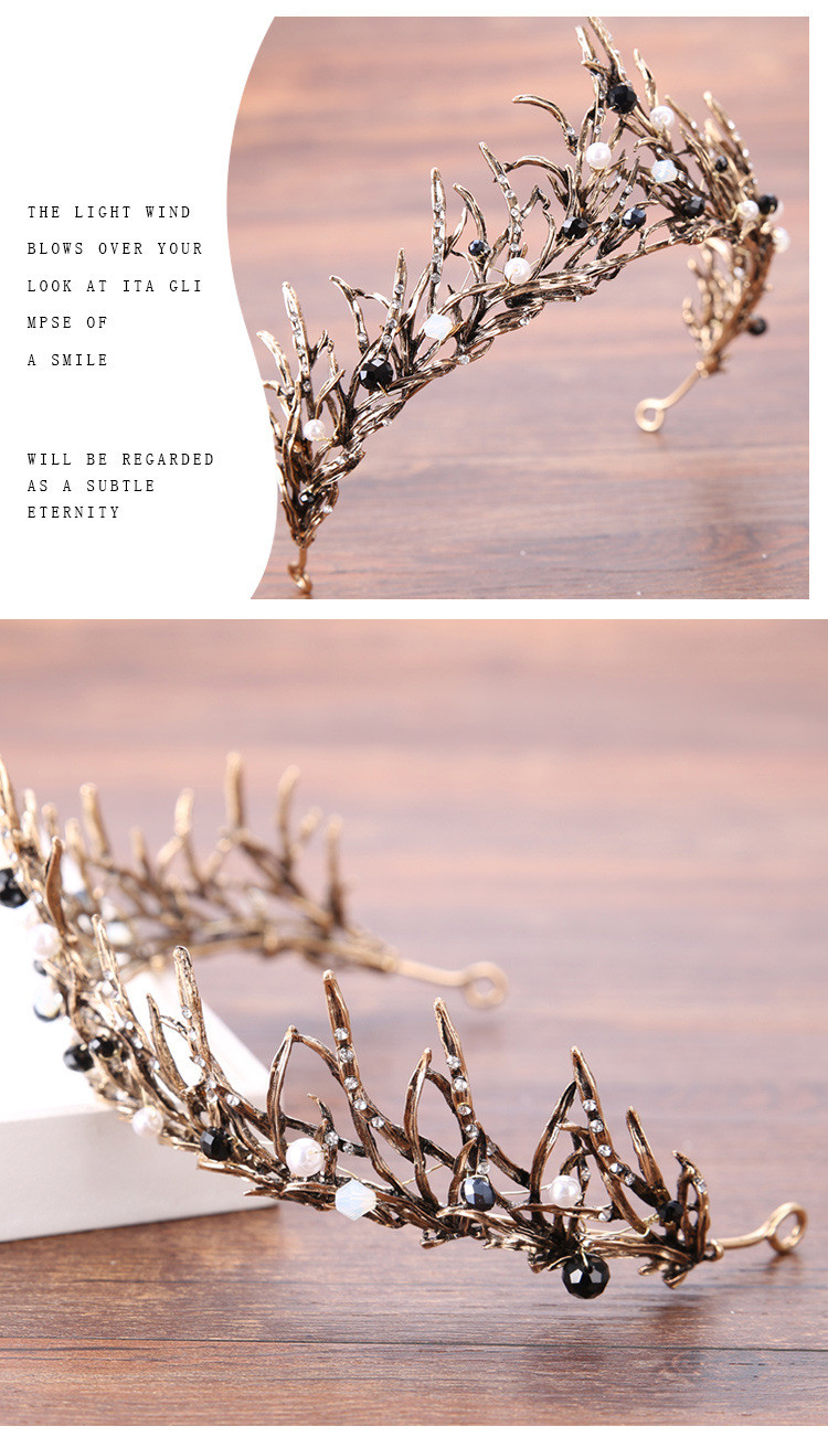 Sweet Branches Alloy Crystal Pearl Inlay Rhinestones 1 Piece