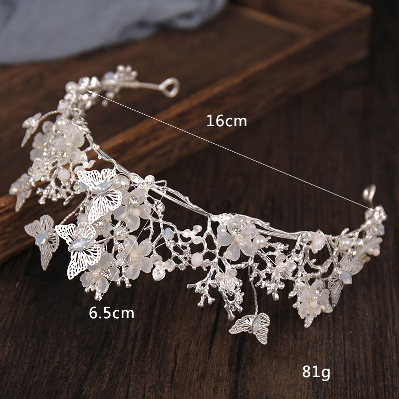 Fashion Flower Butterfly Alloy Pearl Inlay Crystal 1 Piece