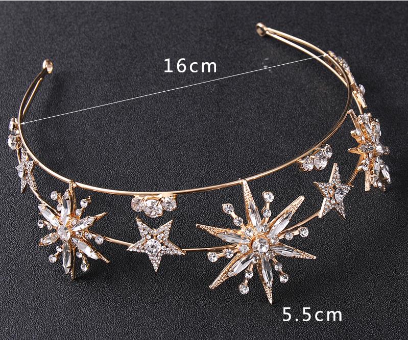 Sweet Star Alloy Plating Inlay Rhinestones 1 Piece