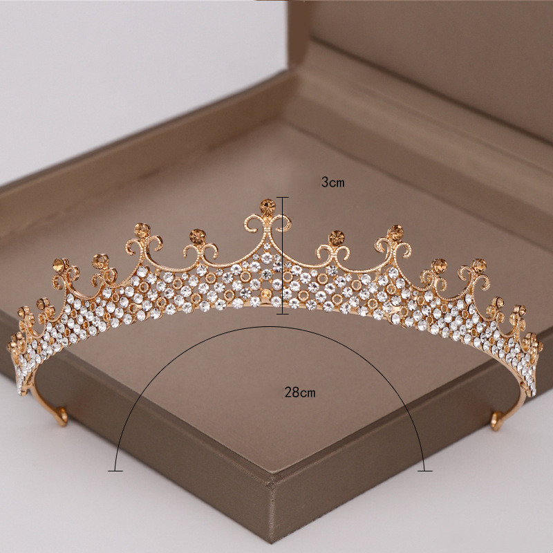 Fashion Crown Alloy Inlay Crystal Rhinestones 1 Piece