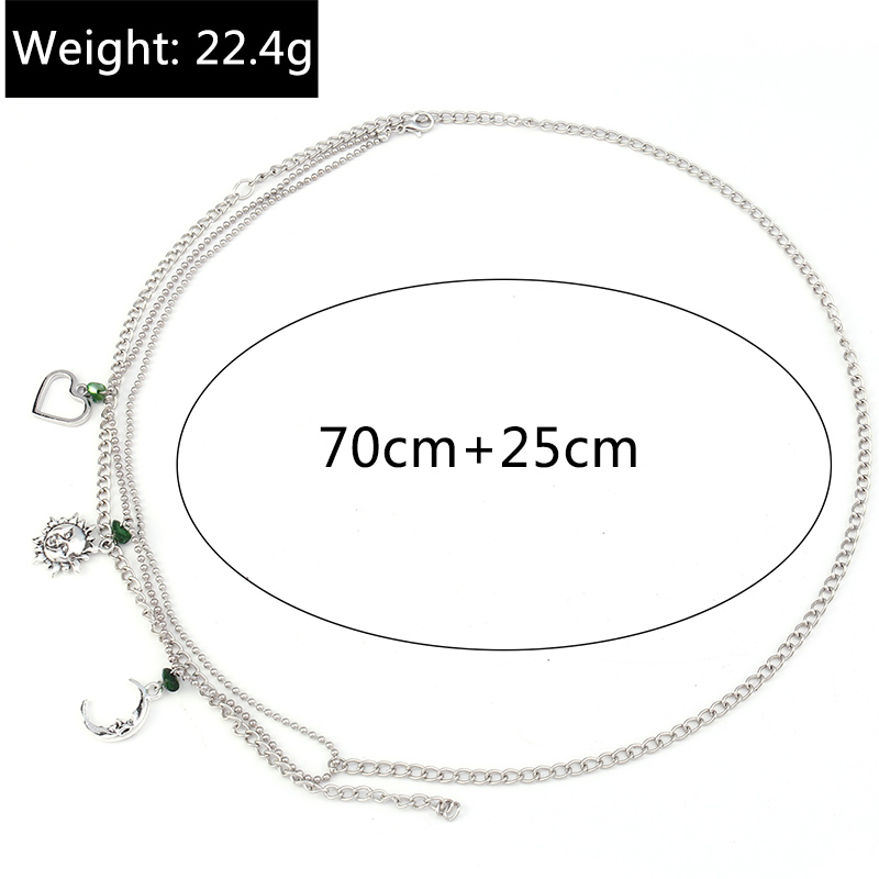 Fashion Sun Moon Alloy Womenu0027S Waist Chain 1 Piece