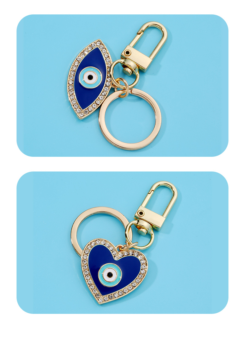 Fashion Devilu0027S Eye Alloy Plating Rhinestones Bag Pendant Keychain 1 Piece