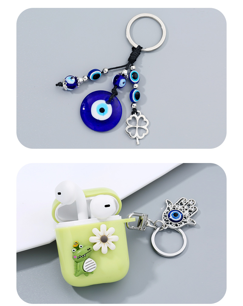 Fashion Devilu0027S Eye Alloy Plating Rhinestones Bag Pendant Keychain 1 Piece