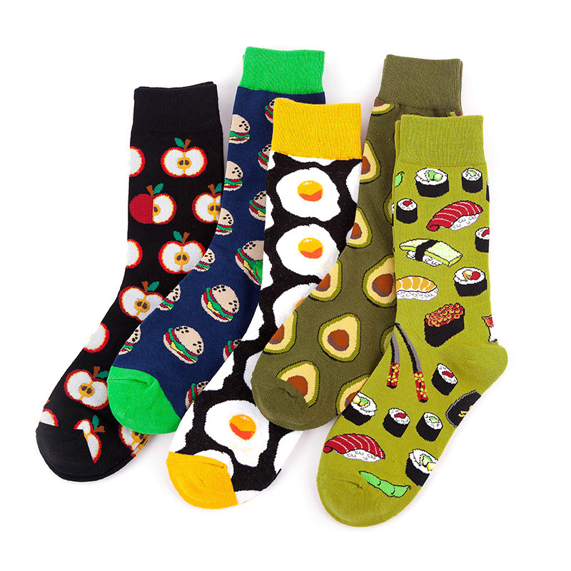 Unisex Basic Color Block Nylon Cotton Jacquard Ankle Socks 1 Set