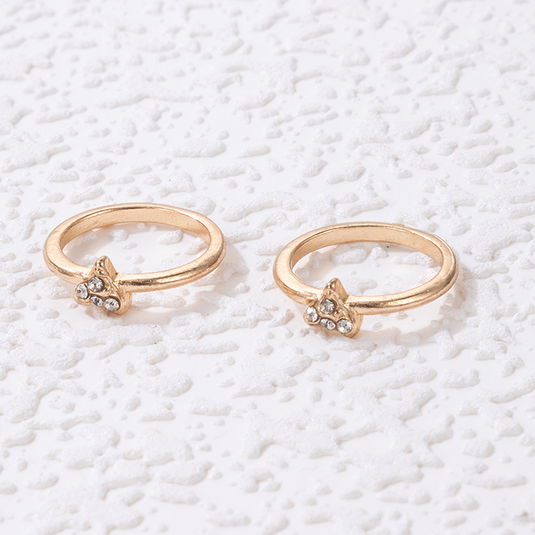 Simple Style Geometric Alloy Plating Womenu0027S Rings