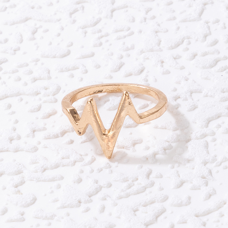 Simple Style Geometric Alloy Plating Womenu0027S Rings