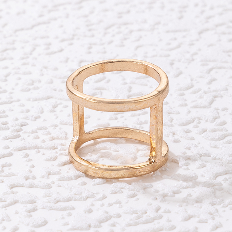 Simple Style Geometric Alloy Plating Womenu0027S Rings