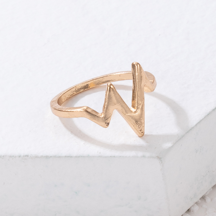 Simple Style Geometric Alloy Plating Womenu0027S Rings