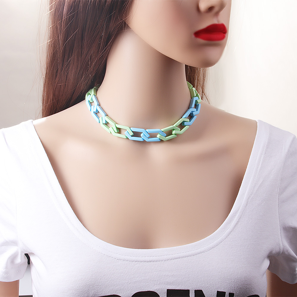 Fashion Geometric Aluminum Plating Womenu0027S Necklace 1 Piece