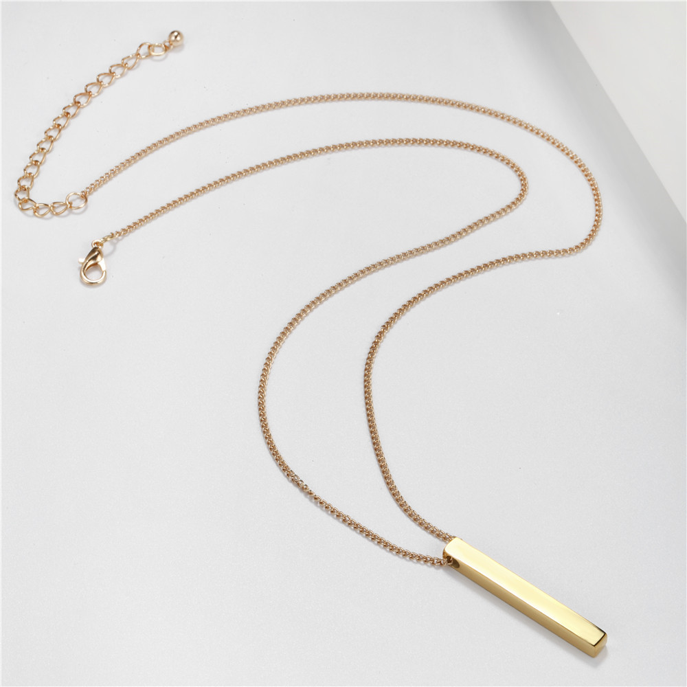 Classic Style Rectangle Alloy Plating Menu0027S Pendant Necklace 1 Piece