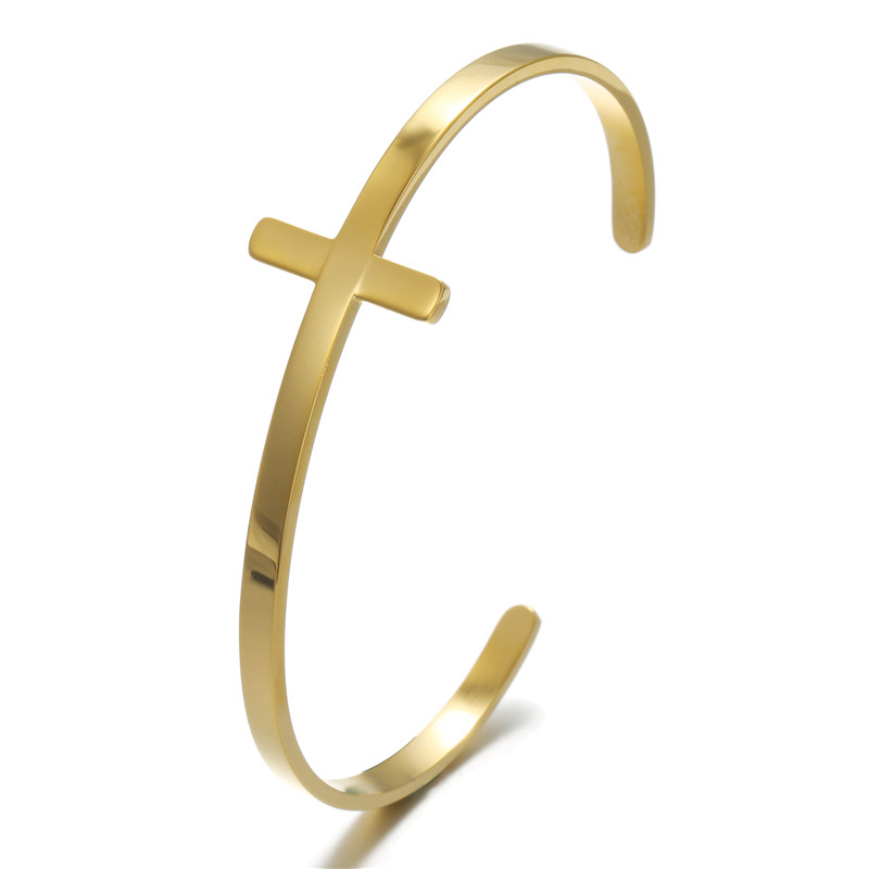 Classic Style Cross Alloy Plating Womenu0027S Bangle 1 Piece