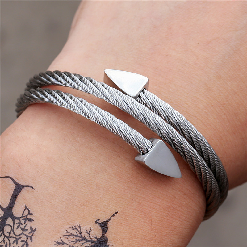 Simple Style Triangle Alloy Layered Menu0027S Bangle 1 Piece