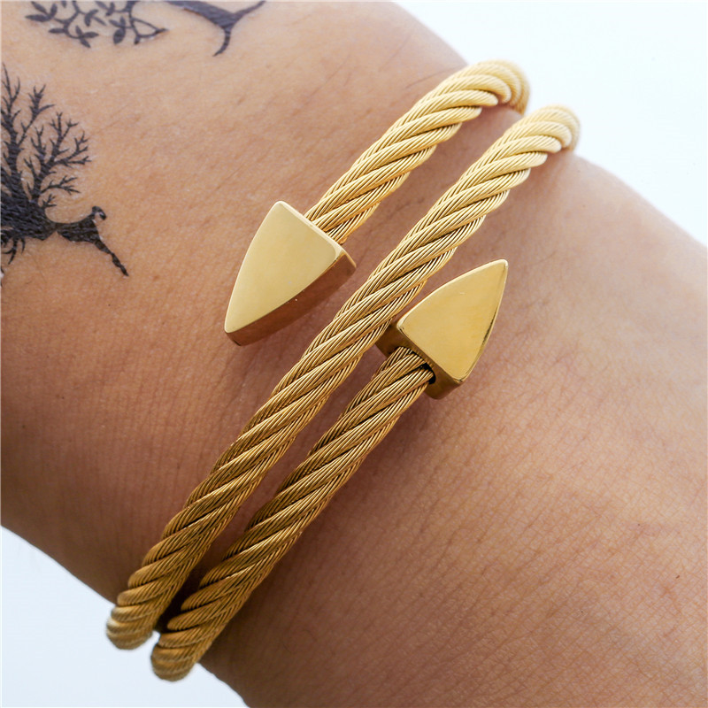 Simple Style Triangle Alloy Layered Menu0027S Bangle 1 Piece