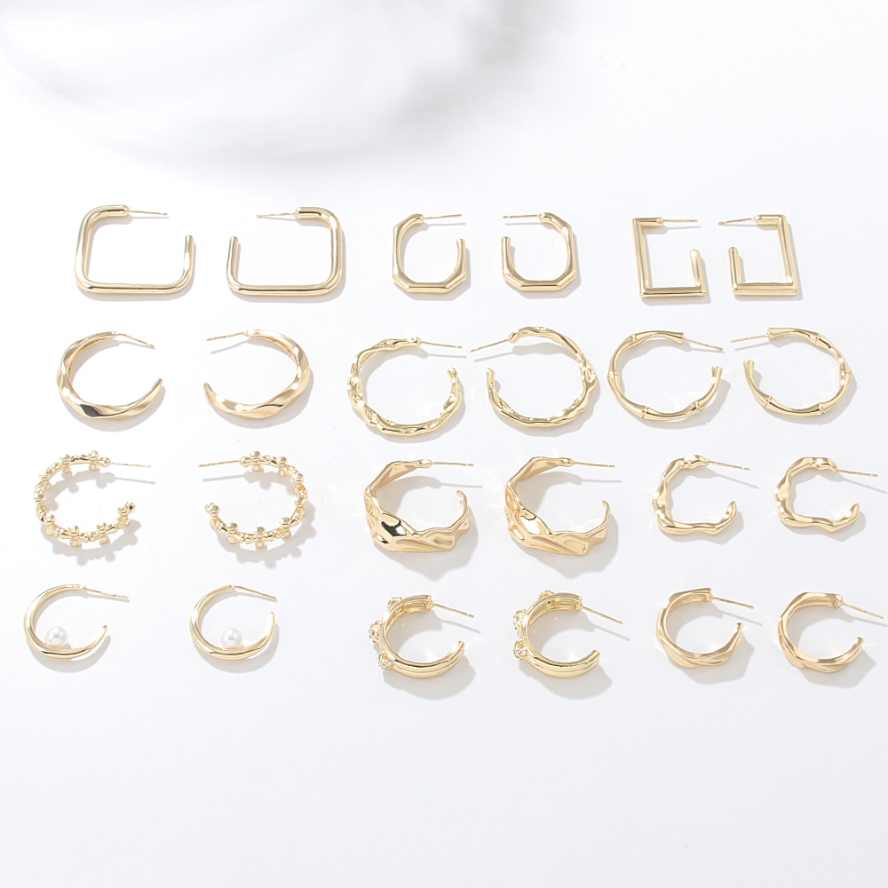 Fashion Geometric Alloy Plating Womenu0027S Ear Studs 1 Pair