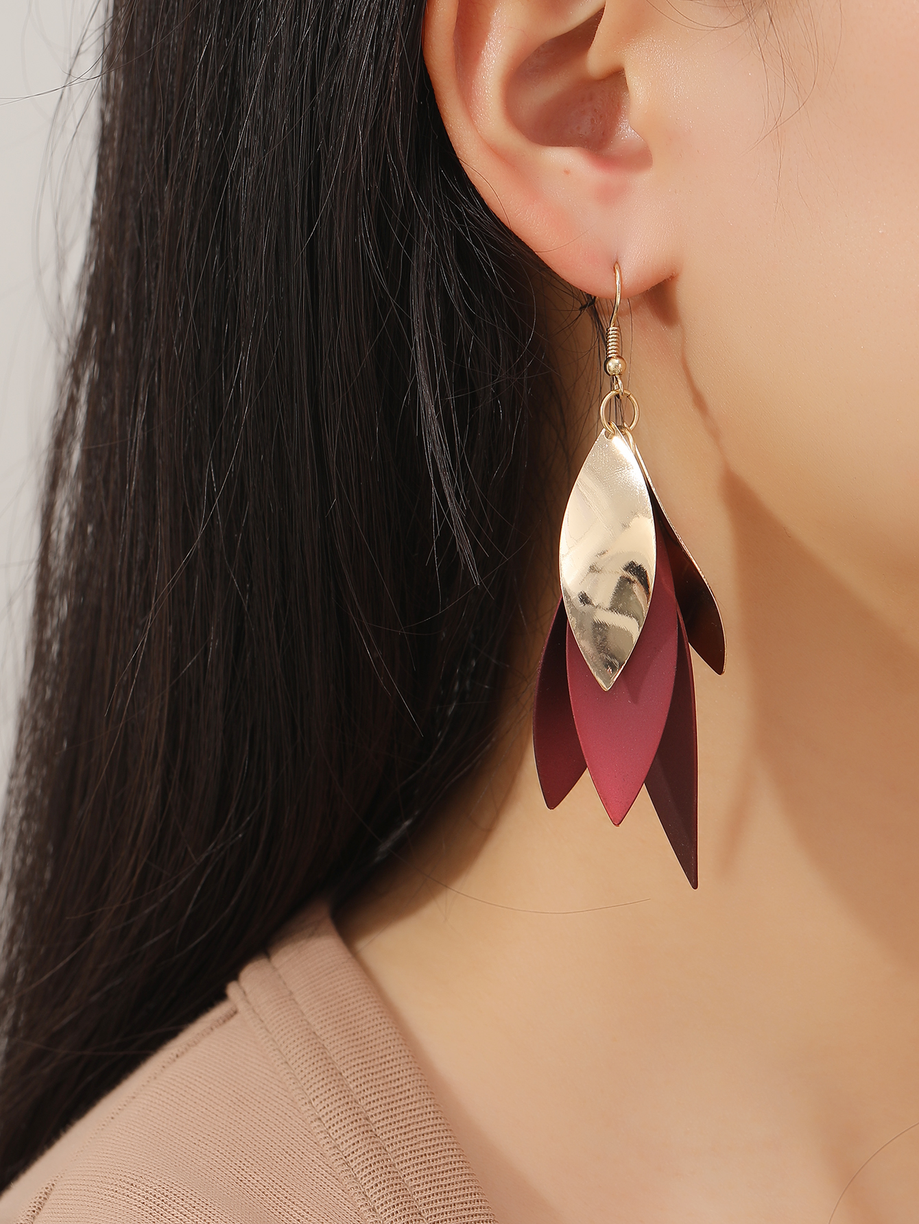 Simple Style Leaves Alloy Womenu0027S Drop Earrings 1 Pair