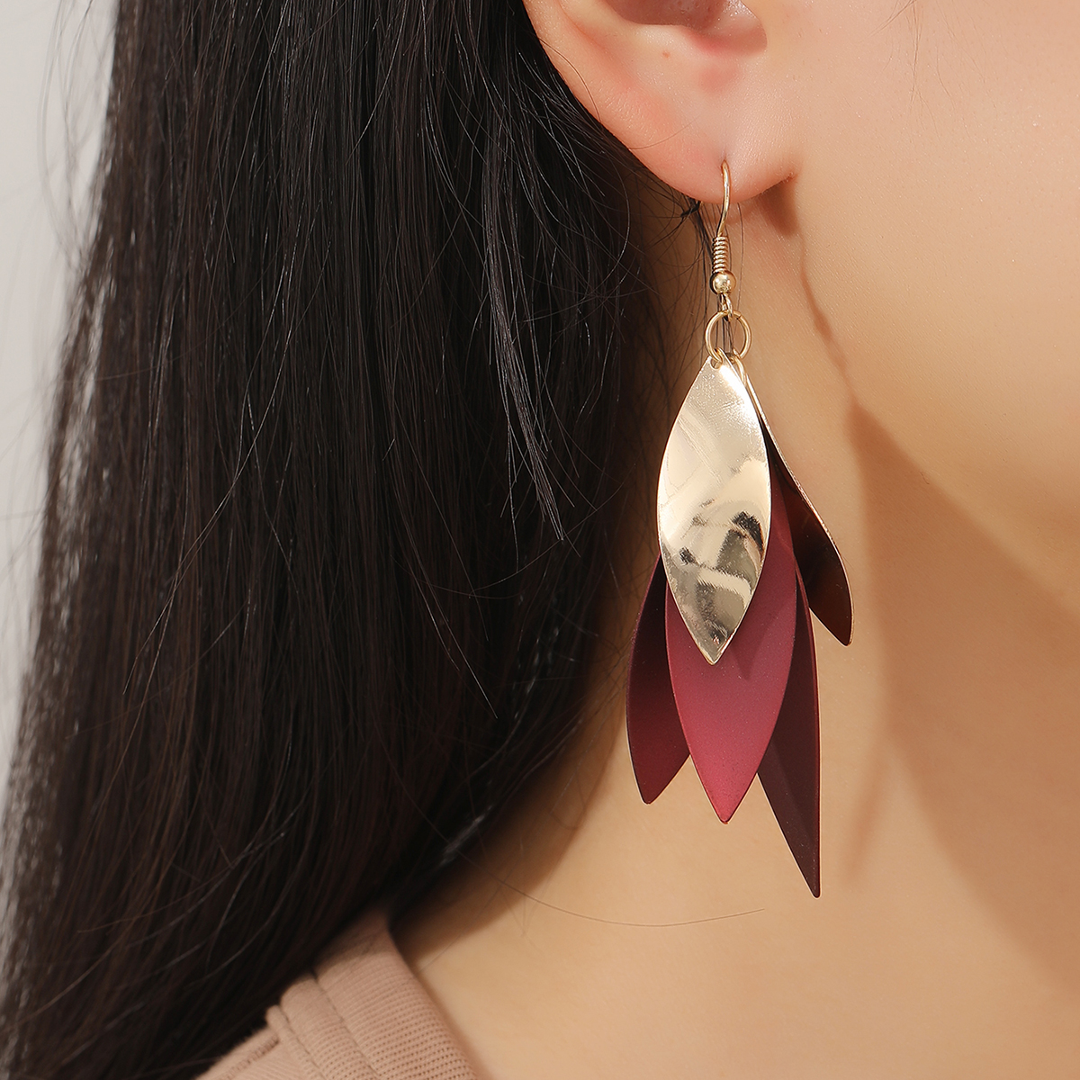 Simple Style Leaves Alloy Womenu0027S Drop Earrings 1 Pair