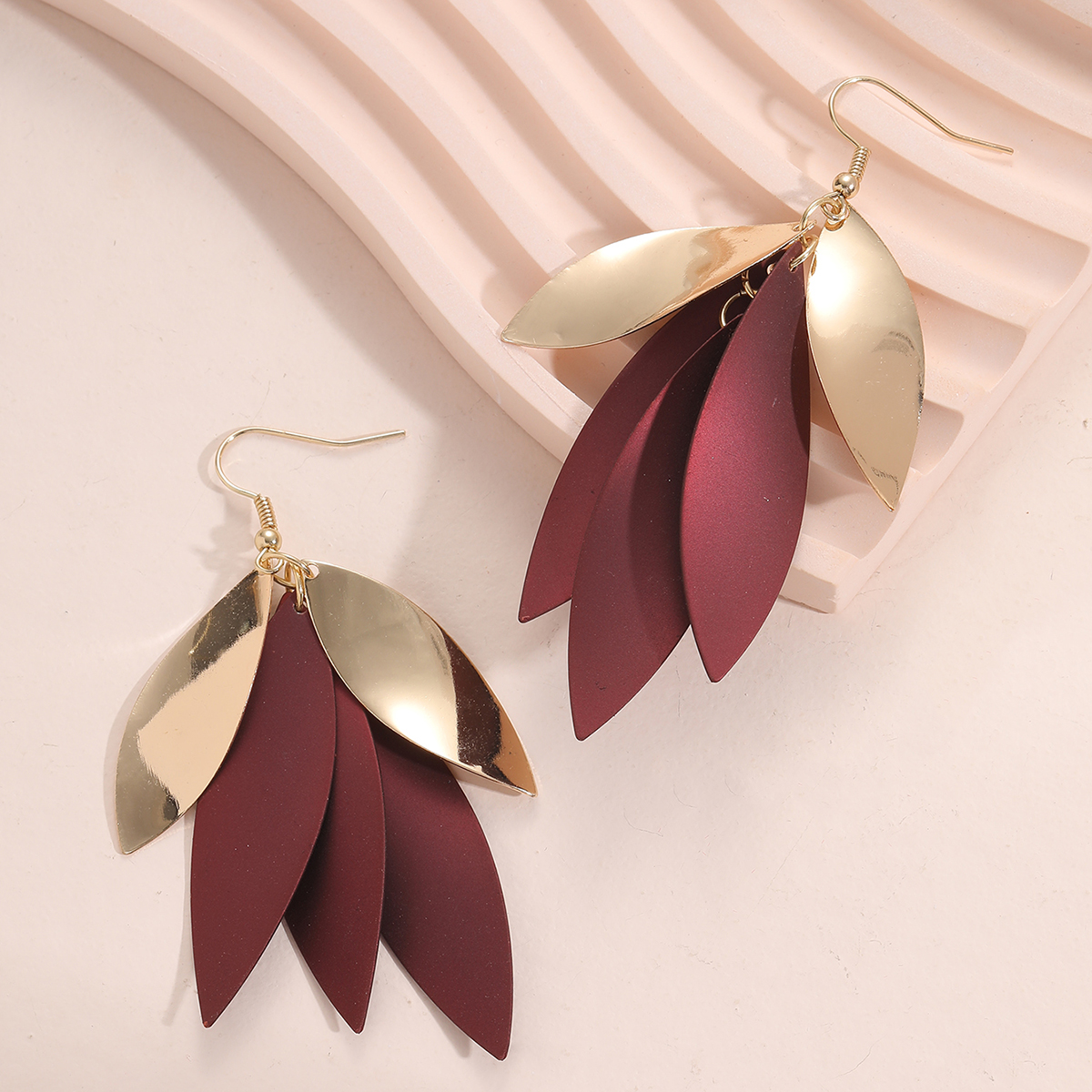 Simple Style Leaves Alloy Womenu0027S Drop Earrings 1 Pair