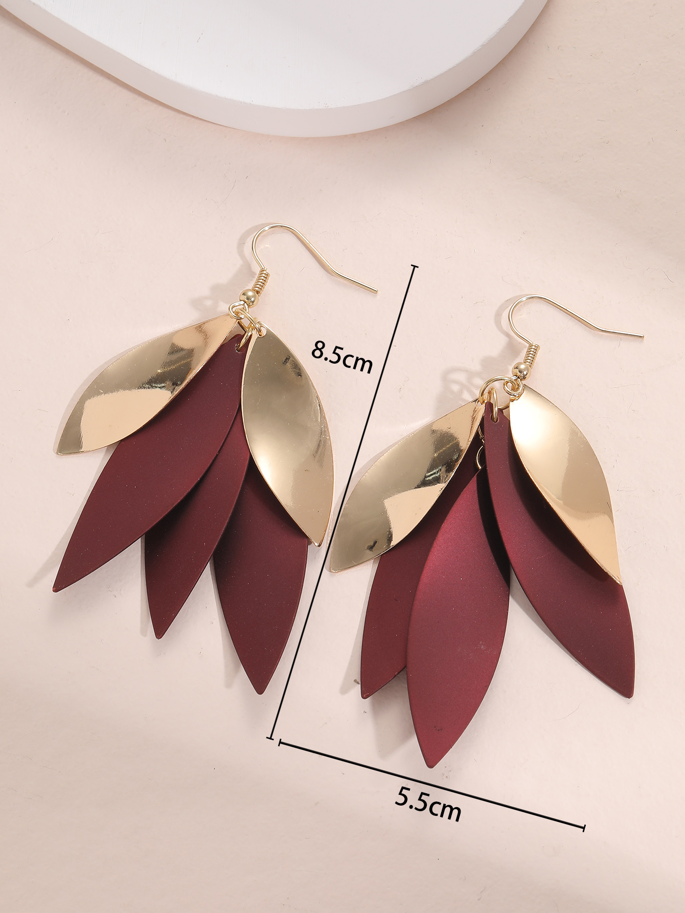 Simple Style Leaves Alloy Womenu0027S Drop Earrings 1 Pair