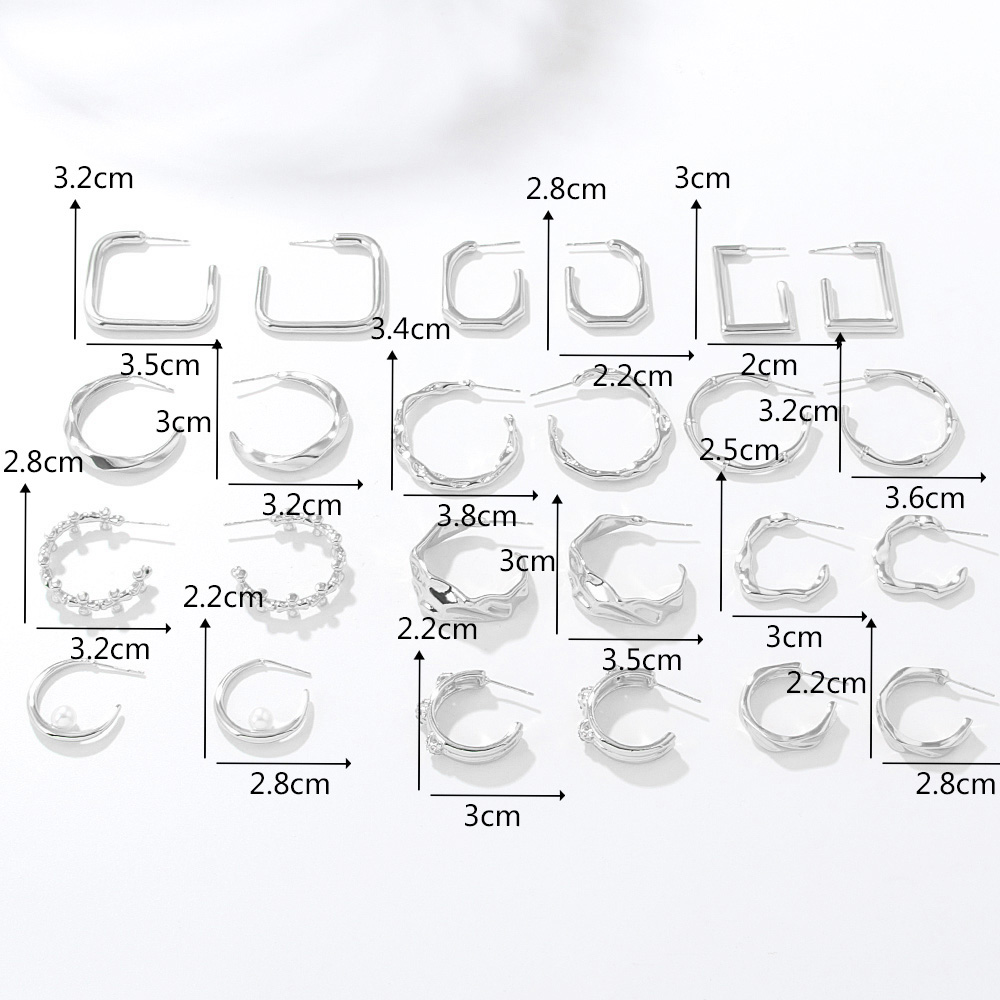 Fashion Geometric Alloy Plating Womenu0027S Ear Studs 1 Pair
