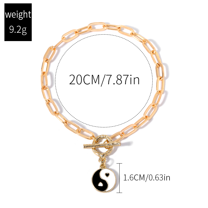 Fashion Tai Chi Alloy Stoving Varnish Womenu0027S Anklet 1 Piece