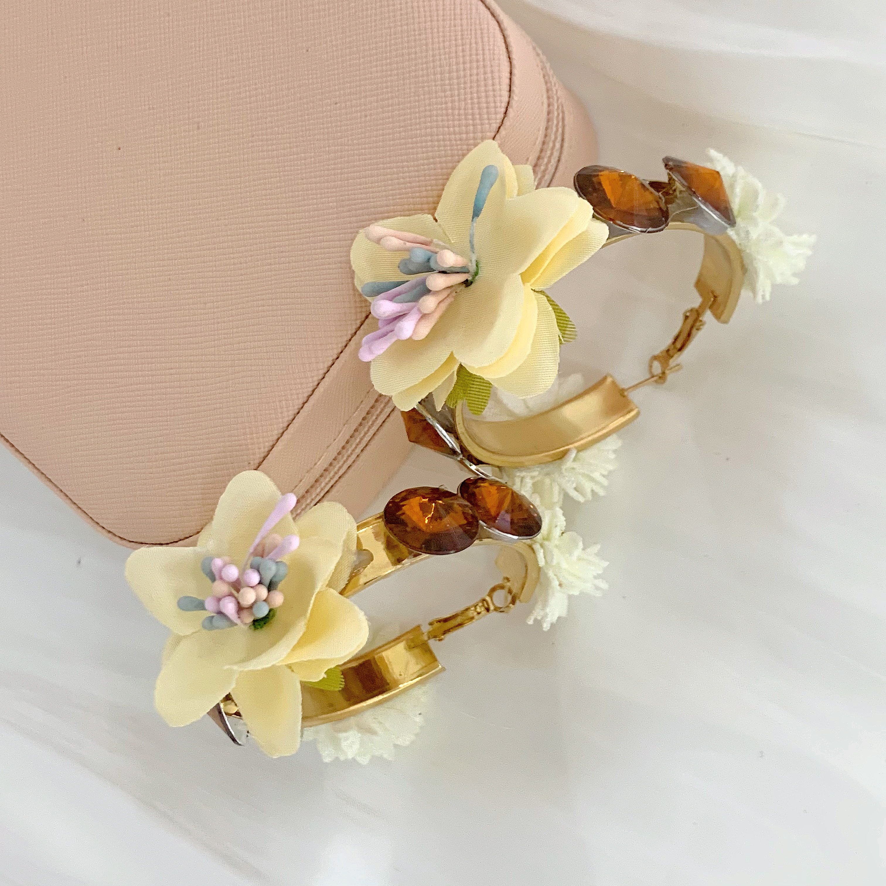 Sweet Flower Alloy Womenu0027S Earrings 1 Pair