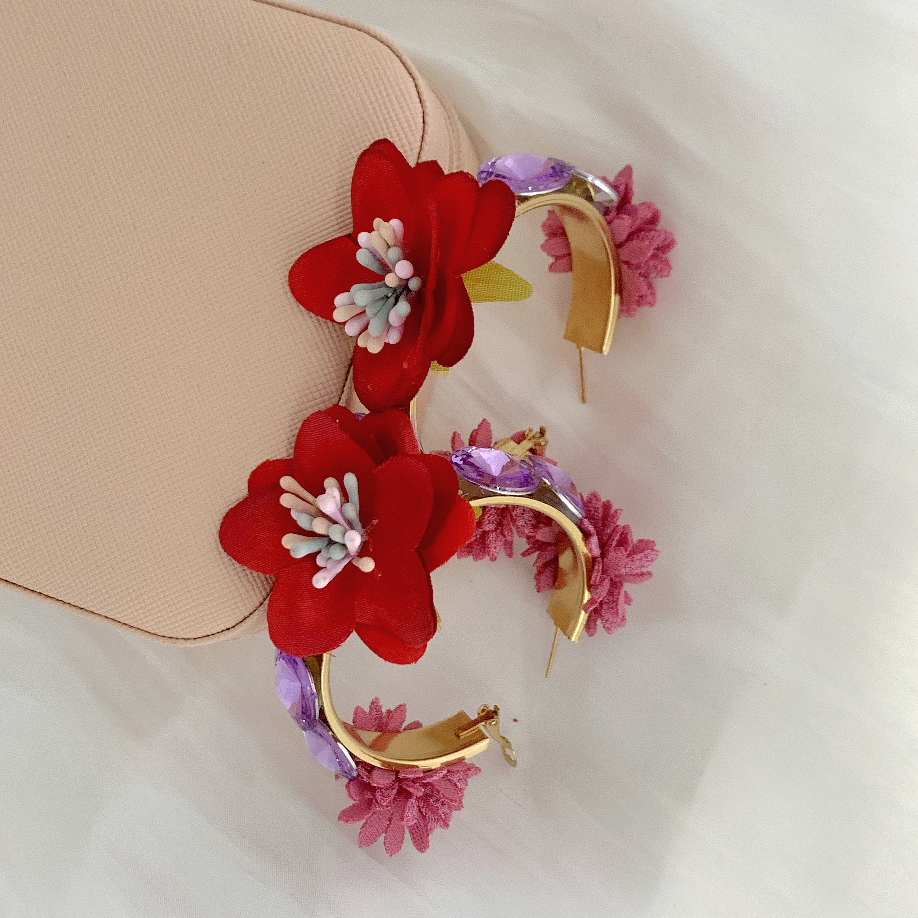 Sweet Flower Alloy Womenu0027S Earrings 1 Pair