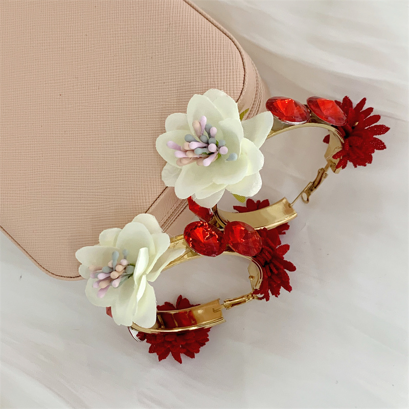 Sweet Flower Alloy Womenu0027S Earrings 1 Pair