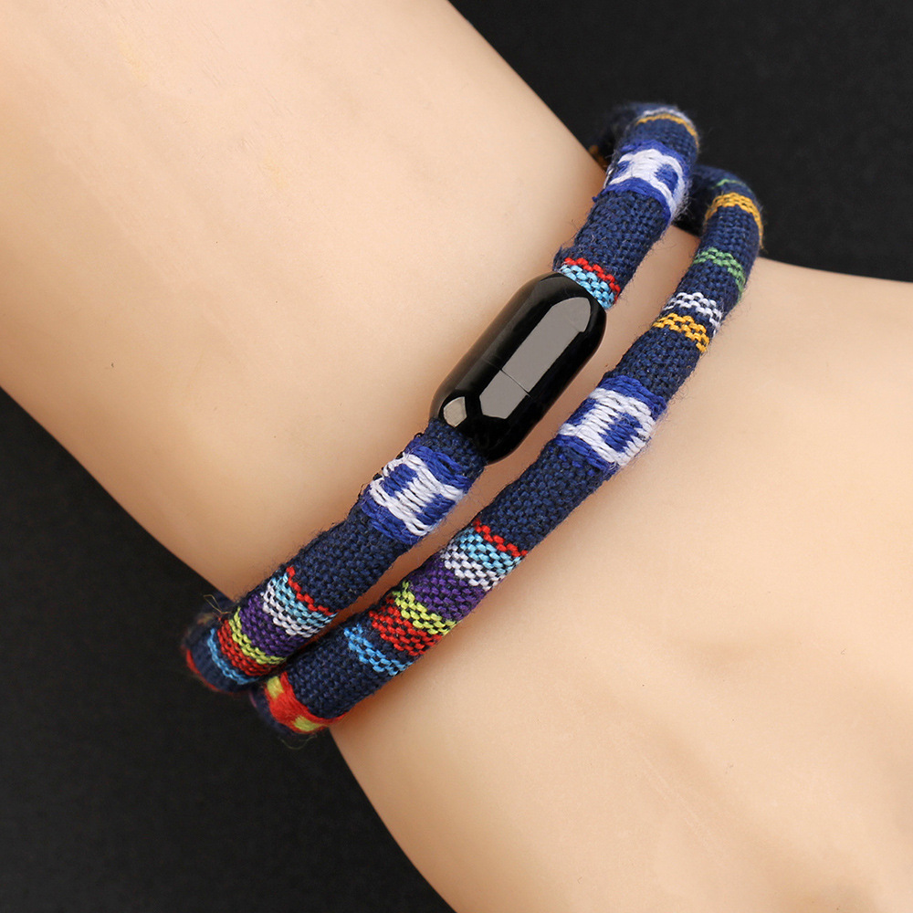 Hip-Hop Geometric Color Block Titanium Steel Menu0027S Bracelets 1 Piece