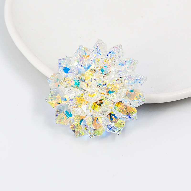 Fashion Flower Artificial Crystal Alloy Metal Womenu0027S Brooches 1 Piece