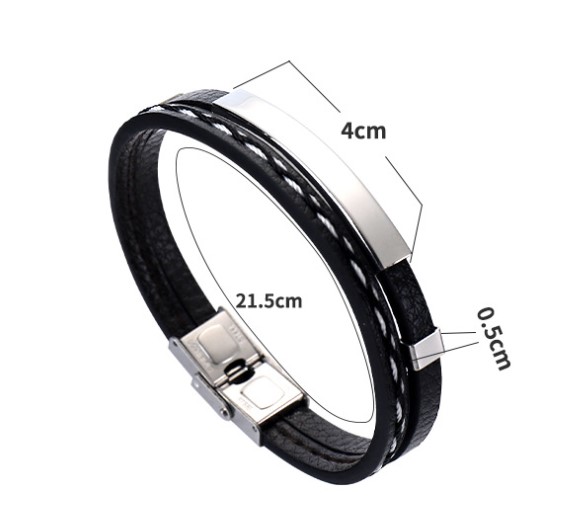Fashion Geometric Stainless Steel Plating Bracelets