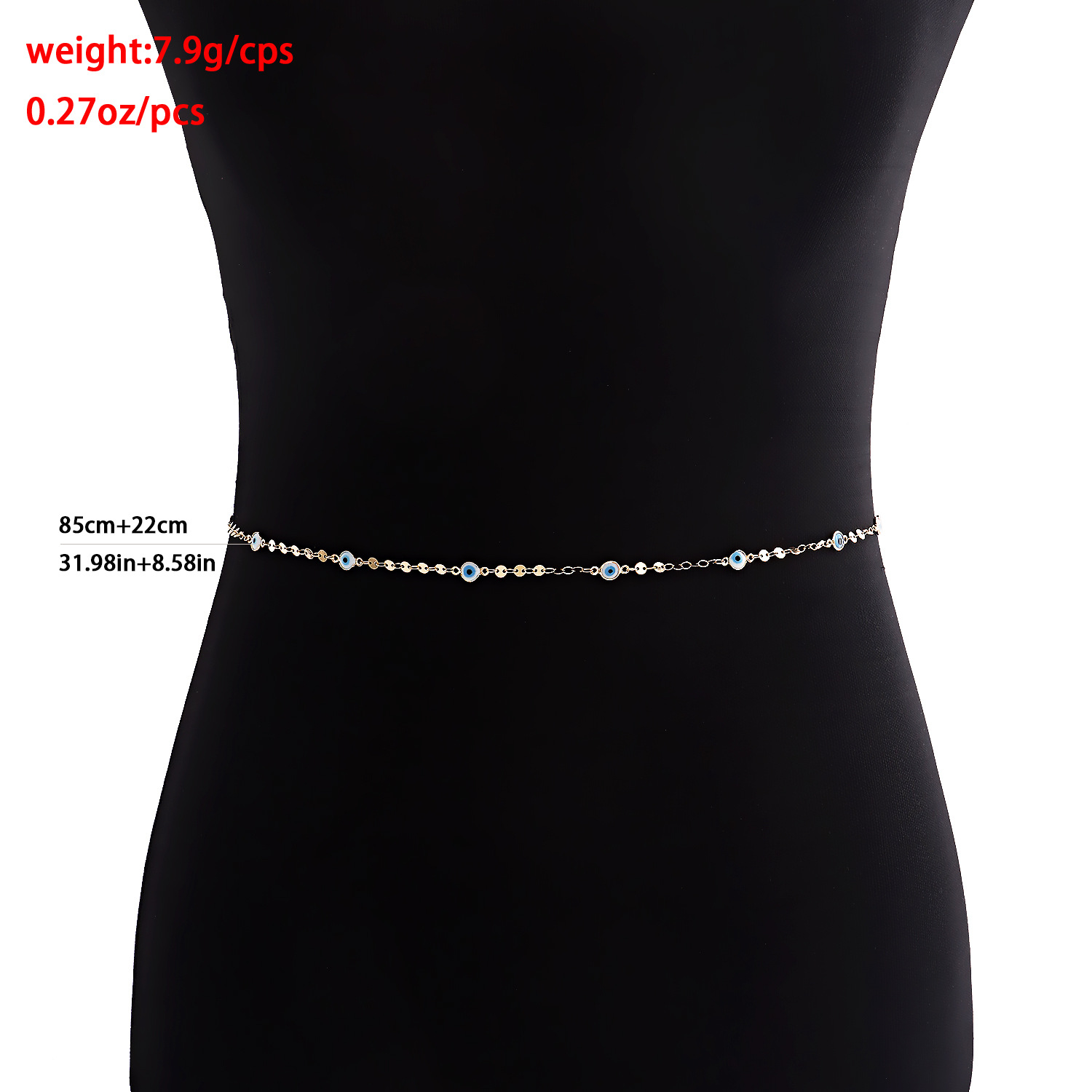 Fashion Eye Metal Plating Womenu0027S Waist Chain 1 Piece