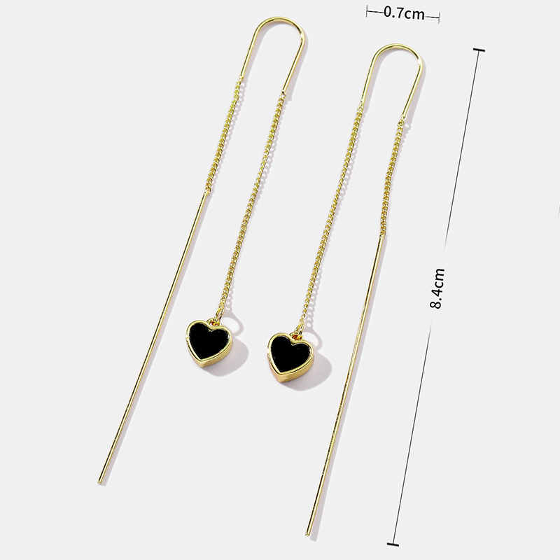 Fashion Heart Shape Alloy Chain Womenu0027S Ear hook 1 Piece