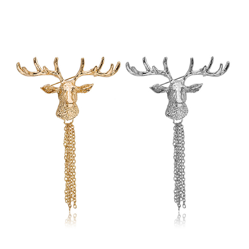Fashion Elk Alloy Tassel Plating Unisex Brooches