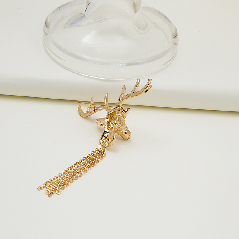 Fashion Elk Alloy Tassel Plating Unisex Brooches