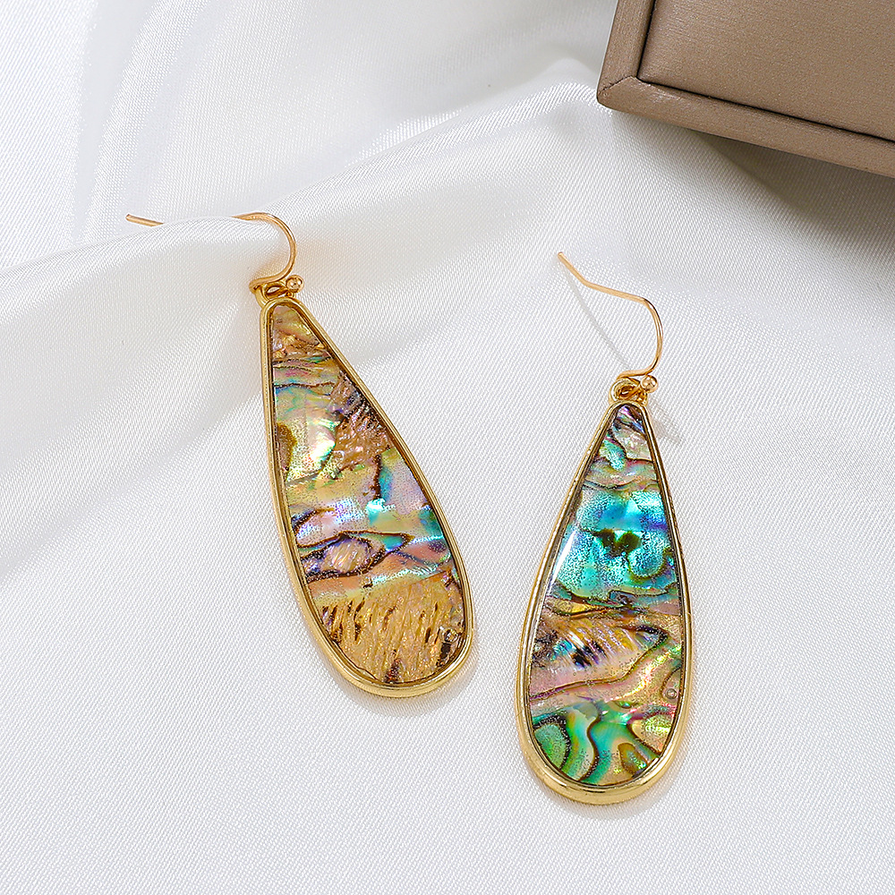 Retro Water Droplets Glass Womenu0027S Dangling Earrings 1 Pair