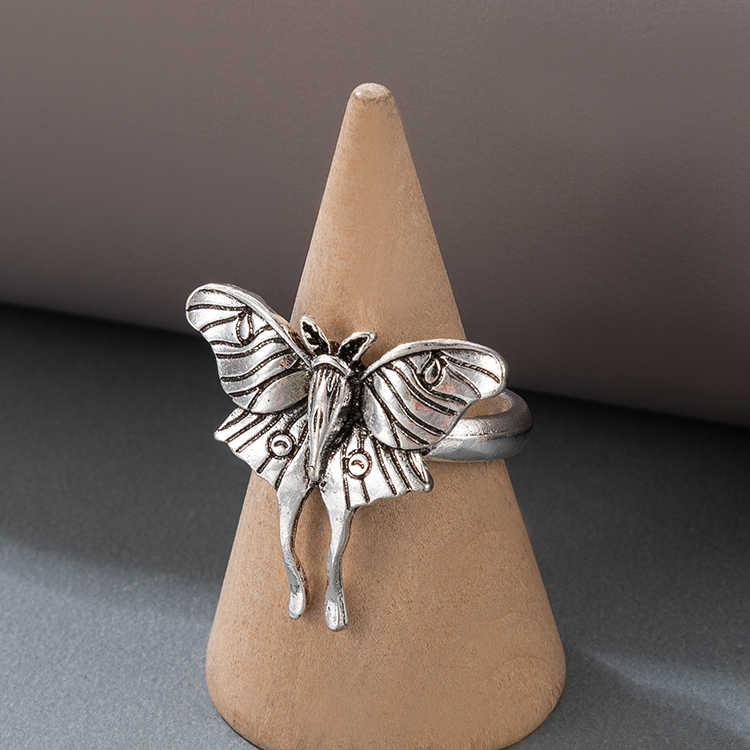 Simple Style Dragonfly Butterfly Alloy Plating Unisex Open Ring Rings 1 Piece