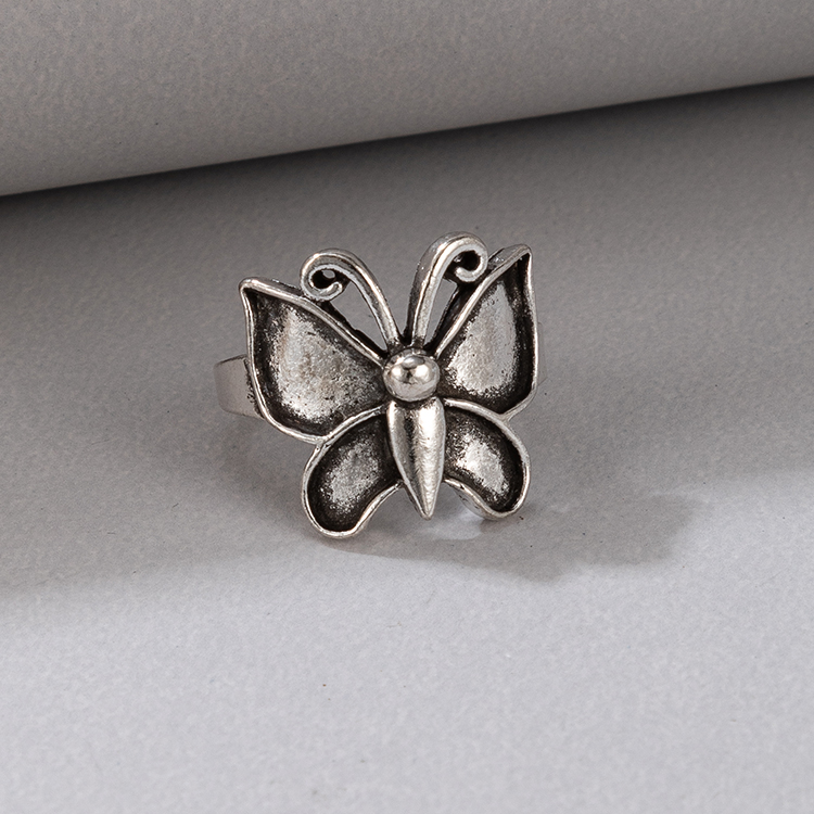 Simple Style Dragonfly Butterfly Alloy Plating Unisex Open Ring Rings 1 Piece