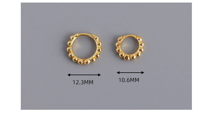 Simple Style Solid Color Silver Plating Earrings 1 Pair