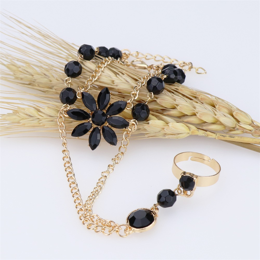 Fashion Flower Alloy Plating Glass Womenu0027S Bracelets 1 Piece