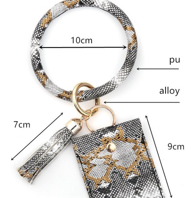 Fashion Crocodile Pu Leather Alloy Womenu0027S Bag Pendant Keychain