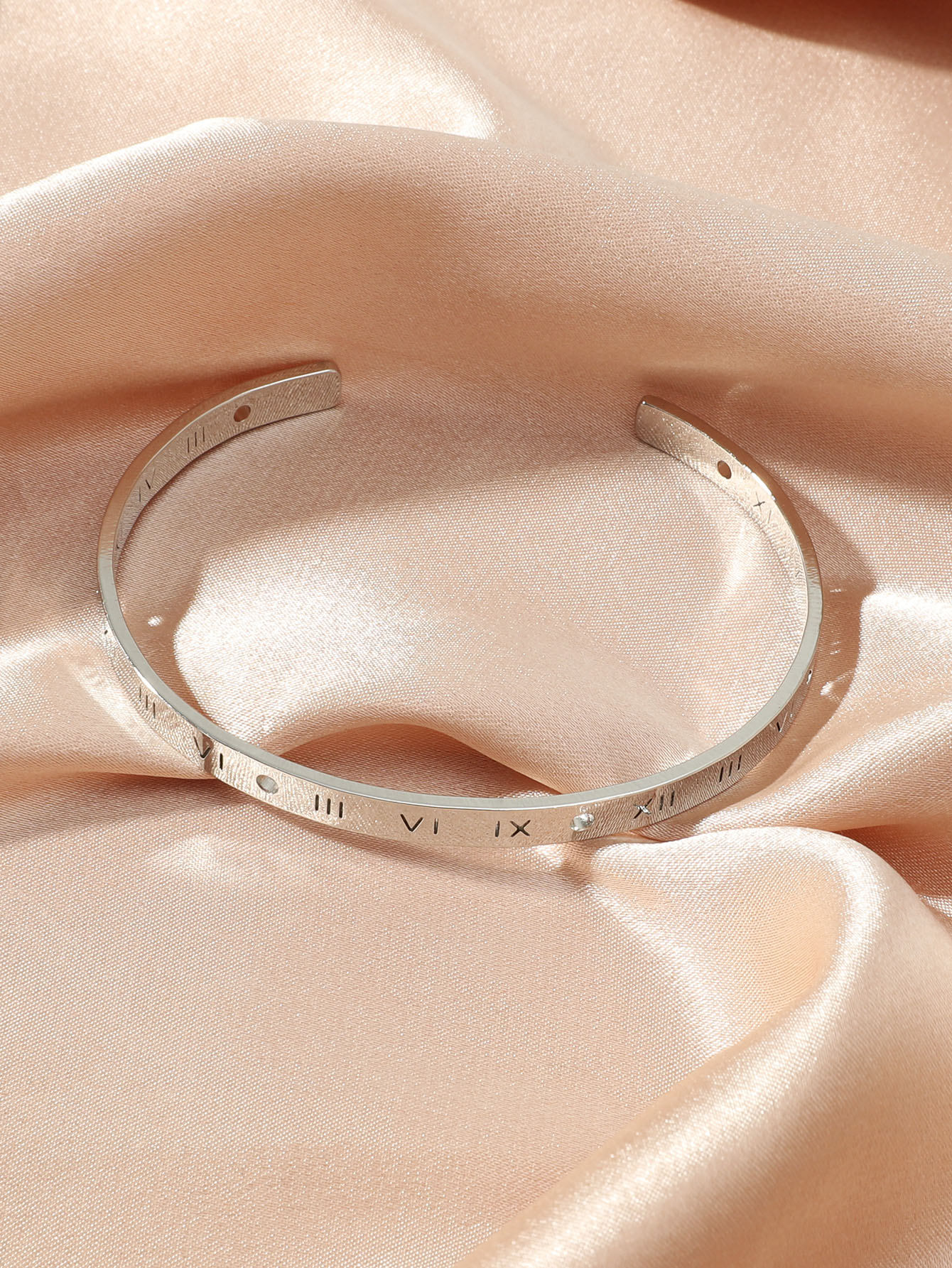 Elegant Number Iron Plating Womenu0027S Bangle 1 Piece