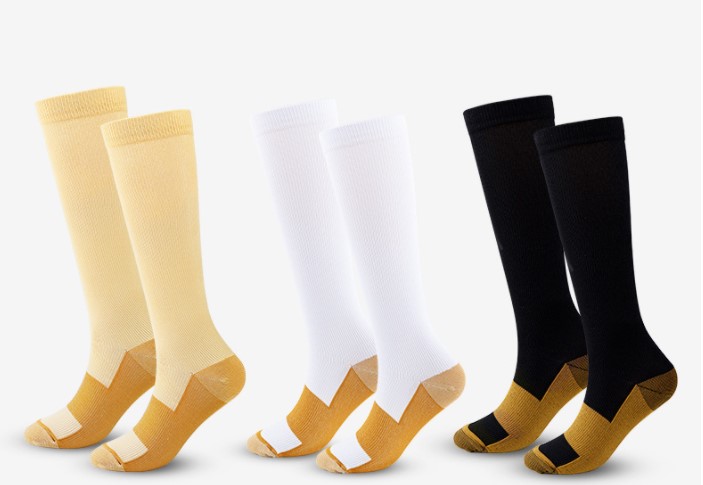 Unisex Sports Color Block Nylon Jacquard Over The Knee Socks