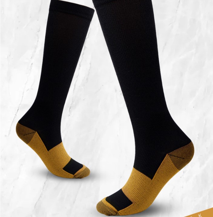 Unisex Sports Color Block Nylon Jacquard Over The Knee Socks