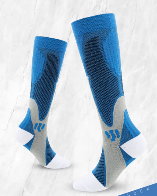Unisex Sports Color Block Nylon Jacquard Crew Socks