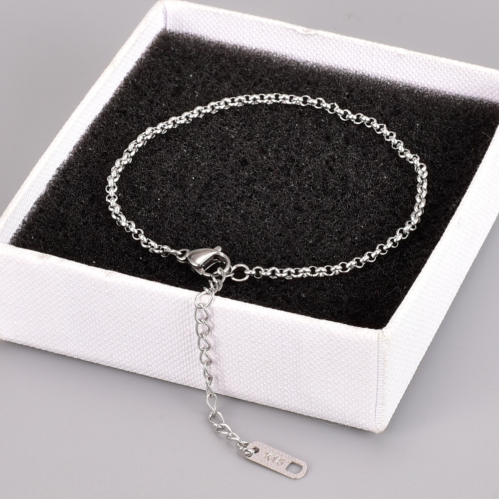 Simple Style Geometric Titanium Steel Plating Bracelets 1 Piece