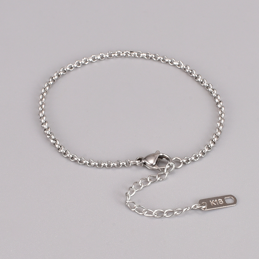 Simple Style Geometric Titanium Steel Plating Bracelets 1 Piece