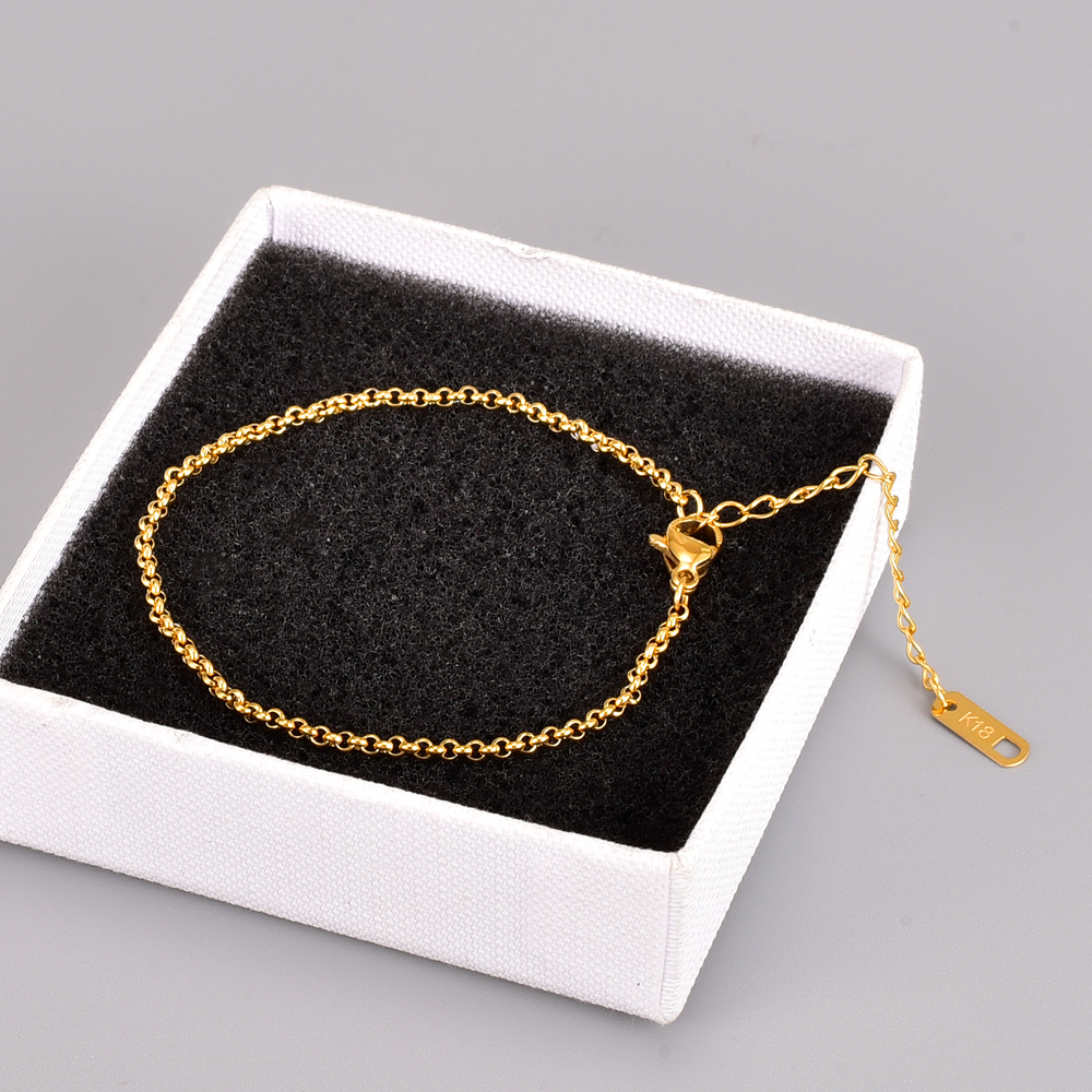 Simple Style Geometric Titanium Steel Plating Bracelets 1 Piece
