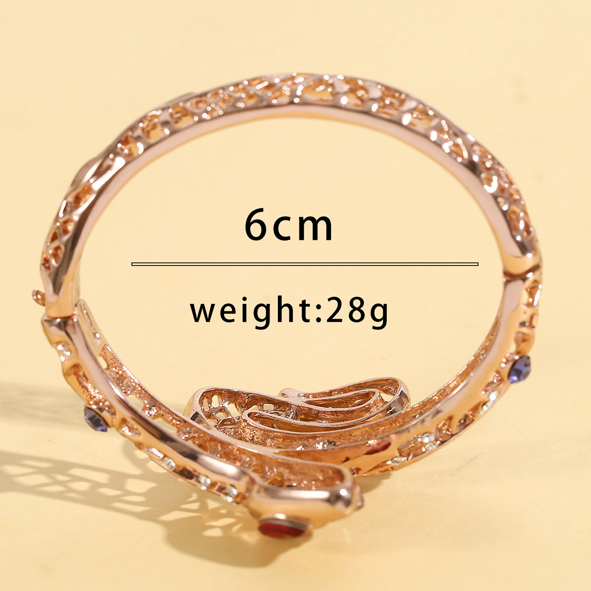 Fashion Snake Alloy Inlay Rhinestones Womenu0027S Bangle 1 Piece